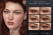 "Soft" 2K eyebrows | EvoX BOM | Bakes-on-Mesh/Classic | Genus 4K BOM