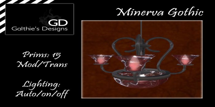 GD Minerva Chandelier Gothic