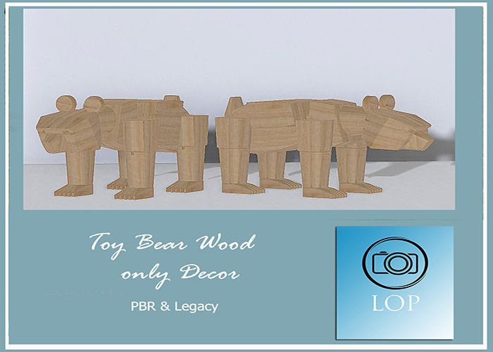 TOY BEAR WOOD(ADD)