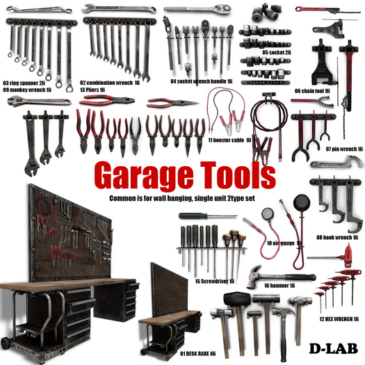 01 D-LAB TOOLS 01 garade desk RARE