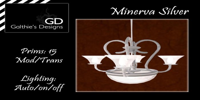 GD Minerva Chandelier Silver