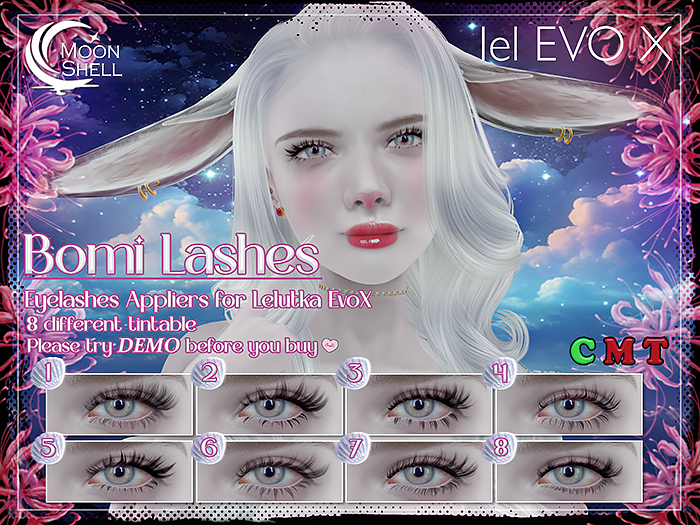 Moon Shell - Bomi Lashes Applier Lelutka EvoX