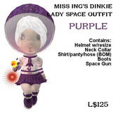 Miss Ing's Dinkie Lady Space Outfit Purple