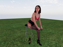 TM Lady Jane on Stool - 3D Person