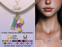 **RE** Jolie Necklace - RLV - MESH ENGRAVING - PBR - Maitreya, Gen X, Meshbody, Khara, eBODY, Nhuma