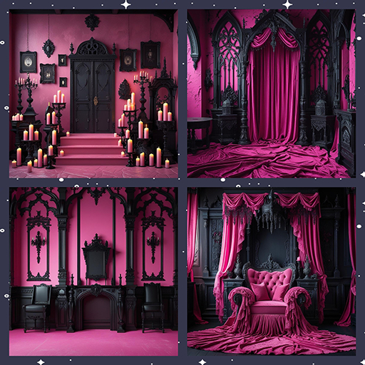 PIXEL POP!  Gothic Romance Backdrops