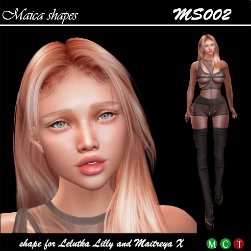 ms002 shape for Lelutka Lilly and Maitreya x