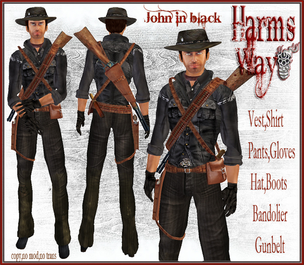 Harm's Way John in black