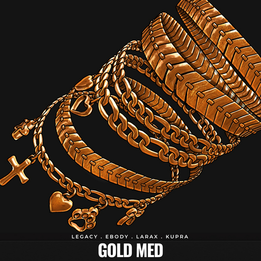 [BL] Charmz anklets [ fix ] // gold med