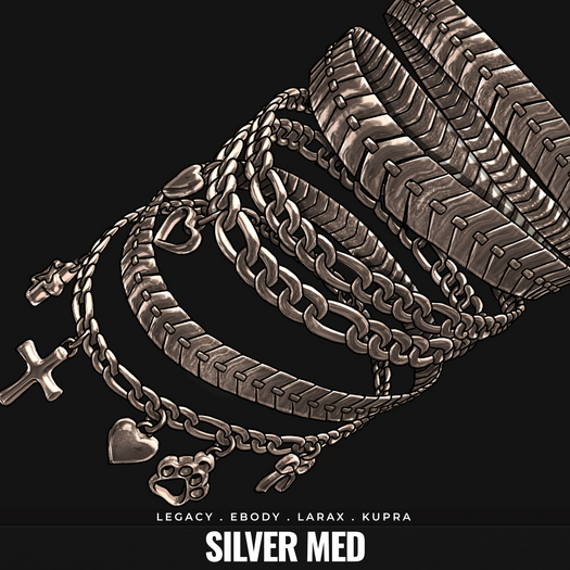 [BL] Charmz anklets [ fix ] // silver med