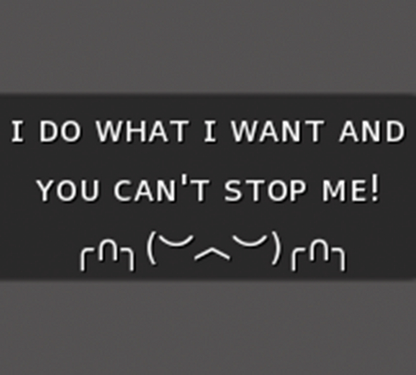 :: MG ::  I Do What I Want - Gesture (with Sound)