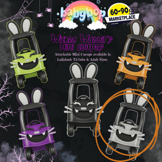 ::bb:: Wicked Wabbits - Mini Coupe - Gray - Avatar