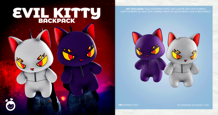 -Just Tony- Evil Kitty Backpack