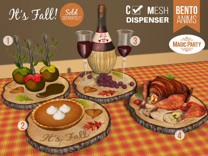 [04] Rustic Turkey Tray (IT's FALL) [BENTO]