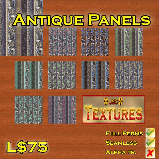 USC Textures - Antique Panels