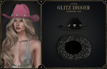[Apika] Glitz Digger - Cowgirl Hat - Black