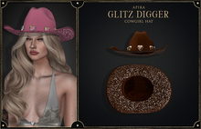[Apika] Glitz Digger - Cowgirl Hat - Brown