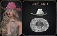 [Apika] Glitz Digger - Cowgirl Hat - White