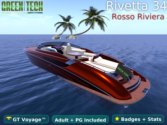 GreenTech Rivetta 34 Boat Rosso Riviera