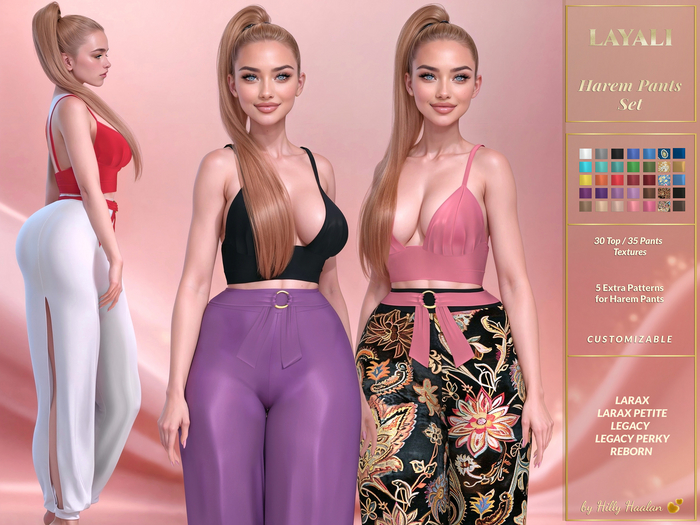 [hh] Layali Harem Pants Set