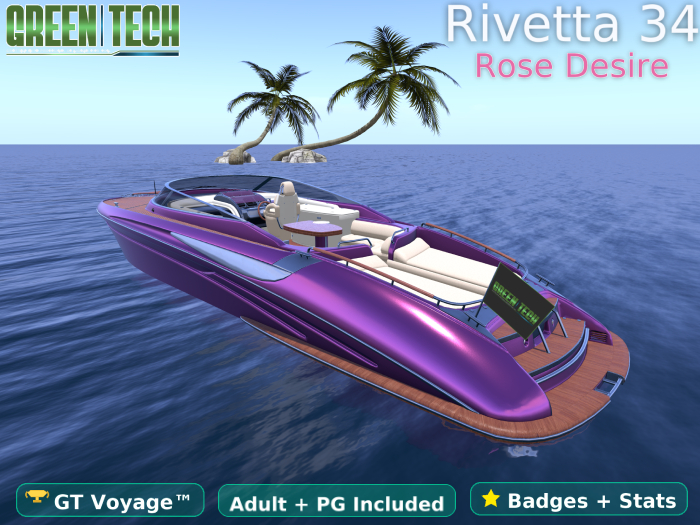 GreenTech Rivetta 34 Boat Rose Desire 