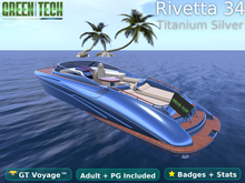 GreenTech Rivetta 34 Boat Titanium Silver