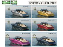 GreenTech Rivetta 34 boat yacht - Fat Pack 