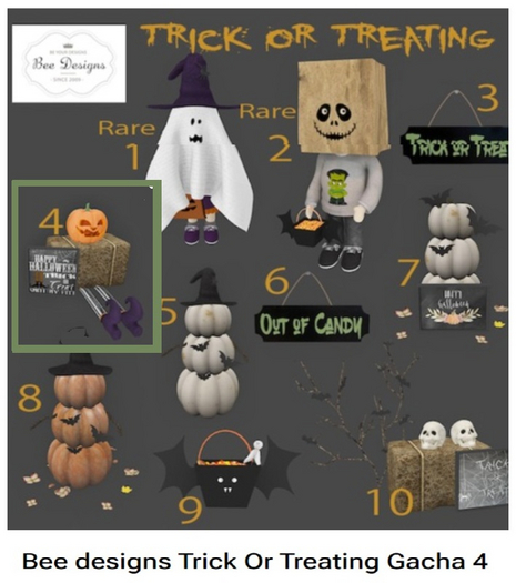 Bee designs Trick Or Treating Gacha 4
