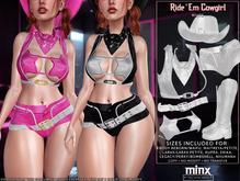 Minx - Ride 'Em Cowgirl Costume - White (add me)