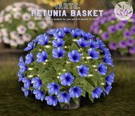 tarte. petunia basket (blue)