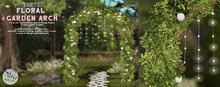 tarte. floral garden arch