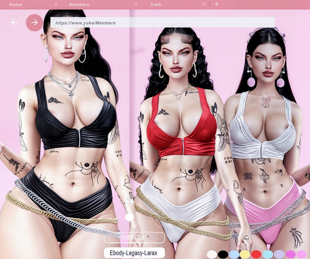 .:: Youke.: Lais Fatpack ( Top , Shorts , Belt )