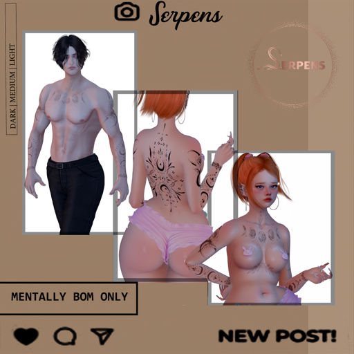 SERPENS.MENTALLY TATTOO BOM ONLY
