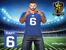 New York Giants DART Men's Jersey (Blue)