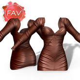 Brown Dance Dress Waifu