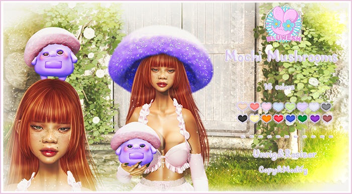 .:BluWesh:.  Mochi Mushrooms FATPACK