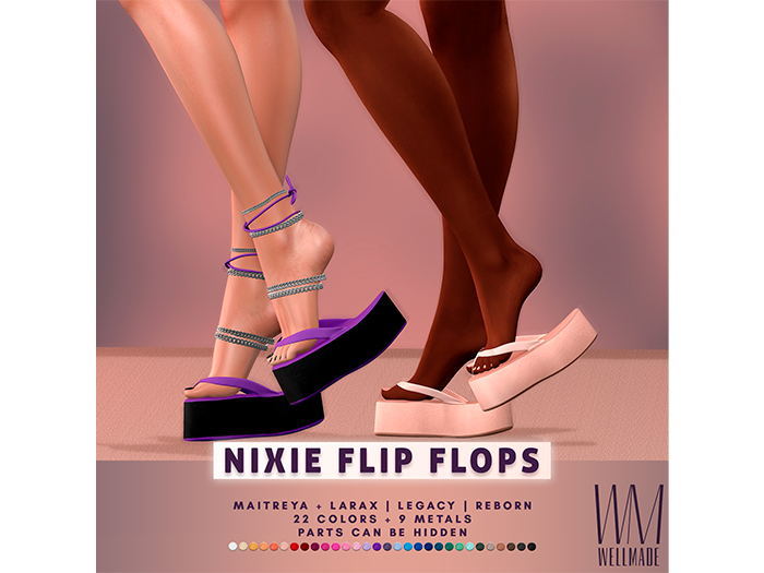 [WellMade] Nixie Flip Flops