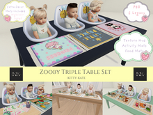 {KK} Zooby Triple Toddler Table ~ For zooby animesh Baby