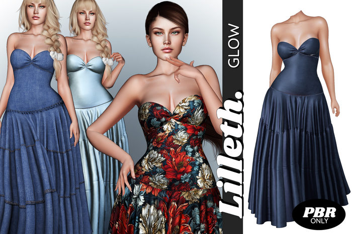 Lilleth. GLOW - Denim - Pinup Pushup