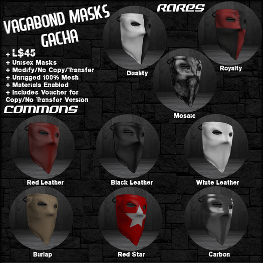 /studioDire/ Vagabond Mask - Mosaic (Boxed) RARE
