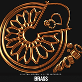 [BL] Rosetta earrings // brass
