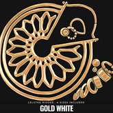 [BL] Rosetta earrings // gold white