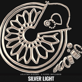 [BL] Rosetta earrings // silver light