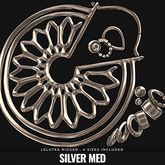 [BL] Rosetta earrings // silver med
