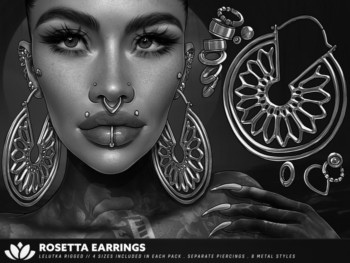 [BL] Rosetta earrings // FATPACK DEMO