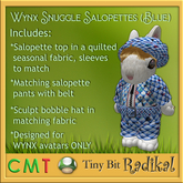 Wynx Snuggle Salopettes (Blue)