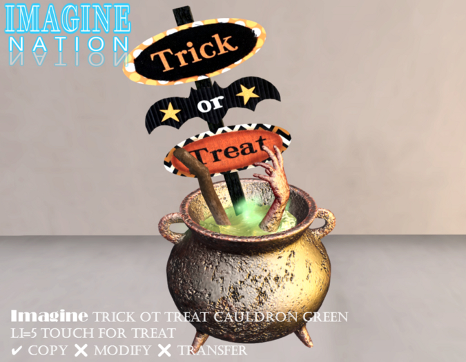 Imagine Trick or Treat Cauldron (green)