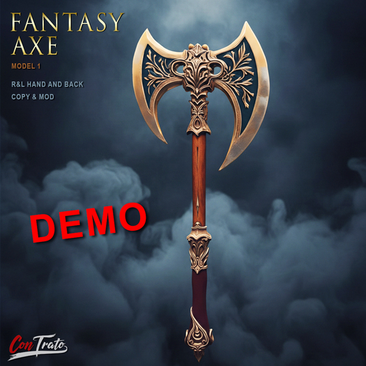 [ConTrato] Fantasy Axe (model 1) DEMO