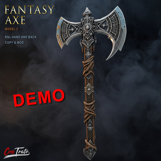 [ConTrato] Fantasy Axe (model 2) DEMO