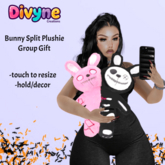 DC. Bunny Split Plushie-GroupGift
